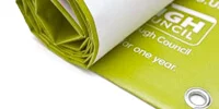 Printing on the banner fabric